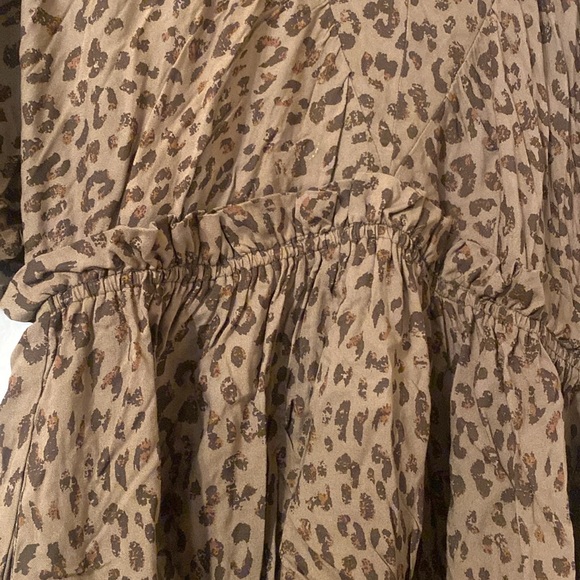 💫 NWT Leopard Embroidered Print Dress - Picture 6 of 12